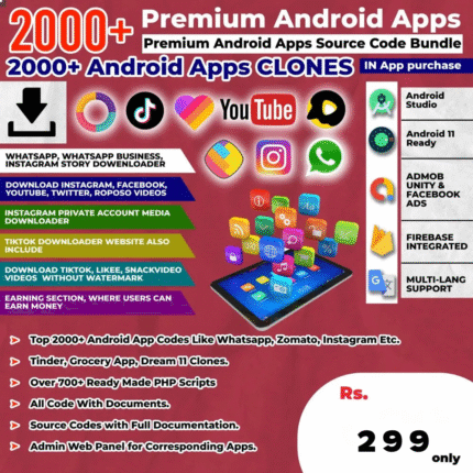 2000+ PREMIUM ANDROID SOURCE CODE BUNDLE